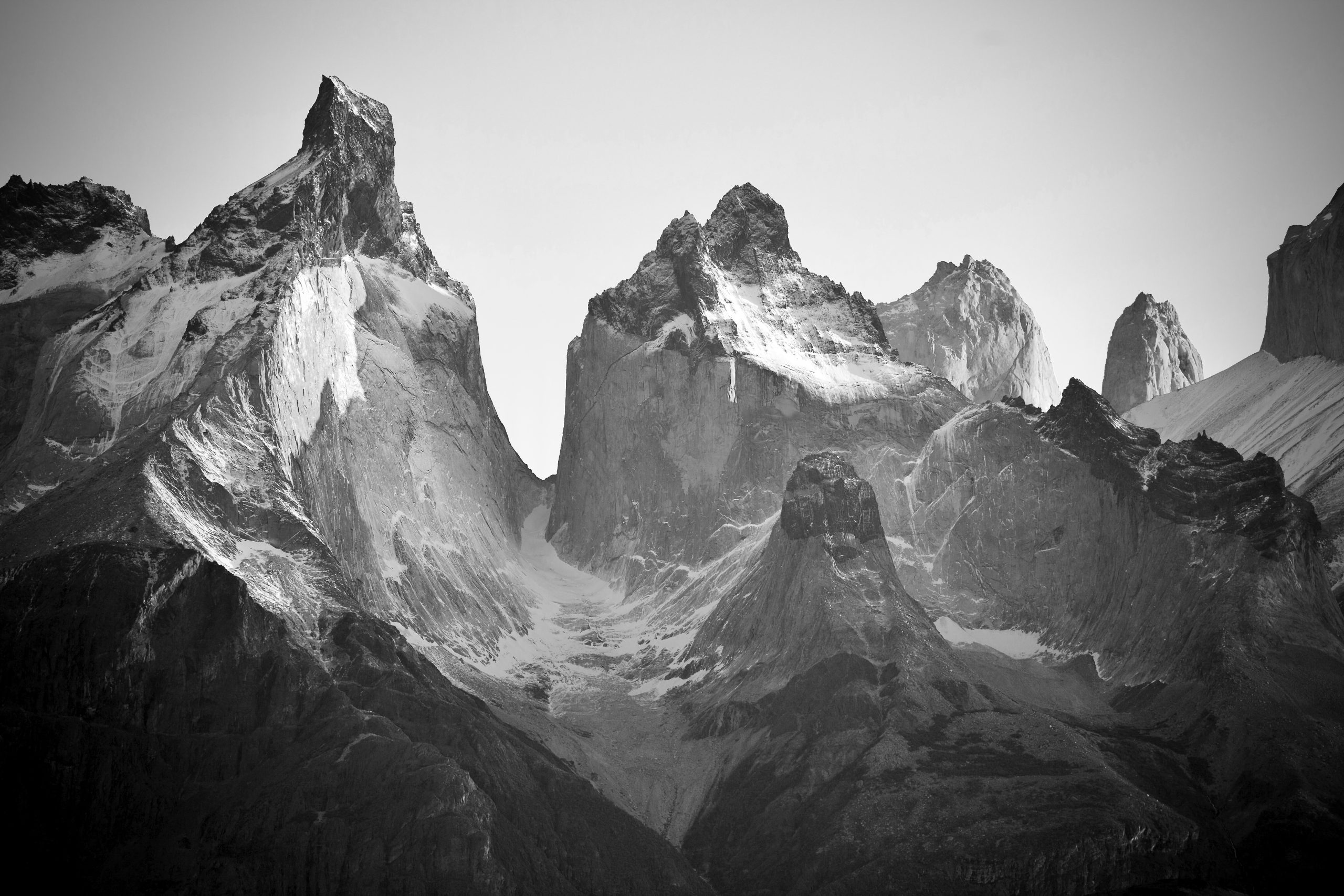 Photo of mountains with snow